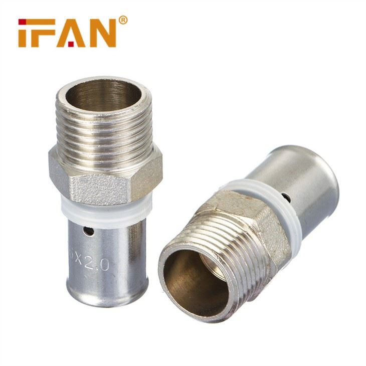 Brass Press Fitting Male Socket