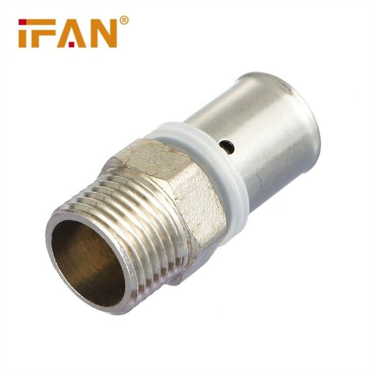 Brass Press Fitting Male Socket