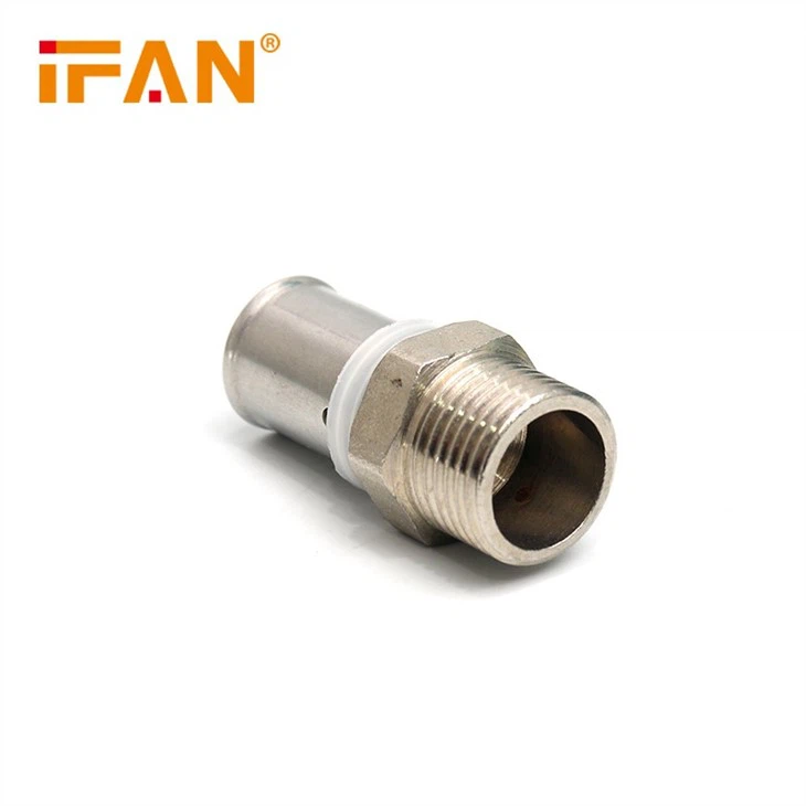 Brass Press Fitting Male Socket